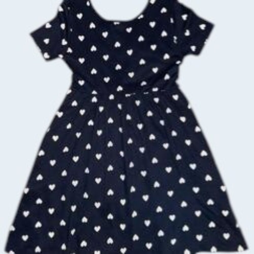 Old Navy Girl's Heart Dress 8 Med ~ Like New